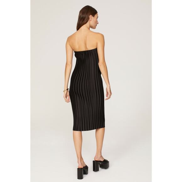 ARTHUR Women's Black Brown Floral Strapless Flower Mini Dress Size Small - Picture 2 of 16